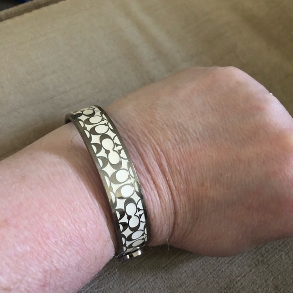 Silver Bracelet with Logo Design- 961 - Picture 1 of 8
